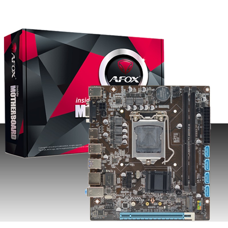 Afox H110 Intel Socket 1151 Micro-ATX 6/7/8/9 Gen 95W CPU
