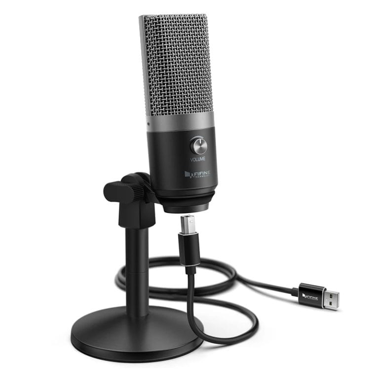Fifine Cardioid USB Condensor Microphone with Stand