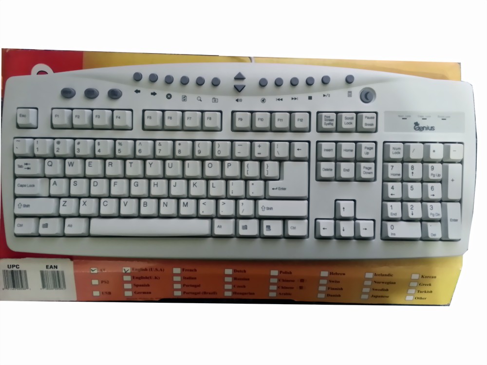 Genius Comfy KB18 Multimedia Keyboard AT DIN-5 Connector