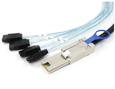 Mini SAS to 4x SATA 2 Meter Cable