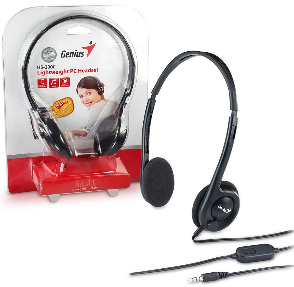 Genius HS-M200C Headset and Mic Wired 3.5mm