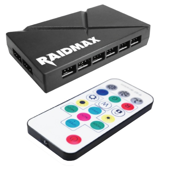 Raidmax MX-661 6-Port 3Pin ARGB Fan Controller with Remote
