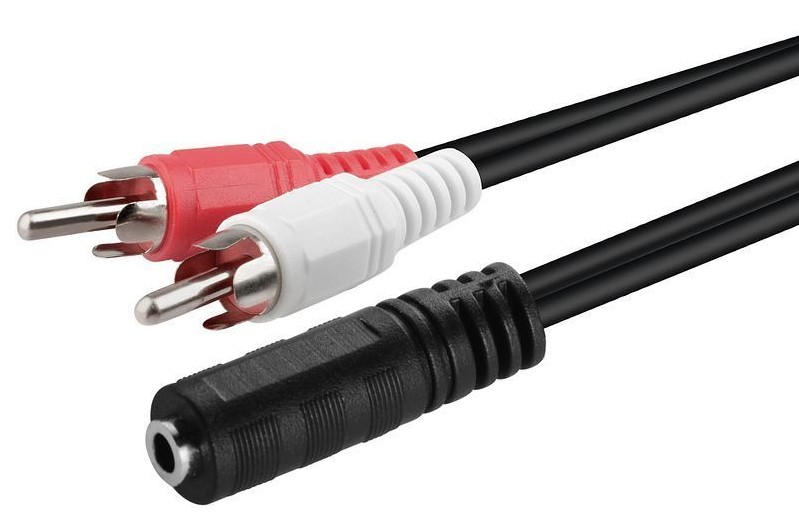 RCA 2 Male to Female Stereo 3.5mm 3 Meter
