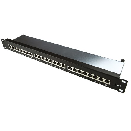 CAT6 Patch Panel Fully Populated 24-Port