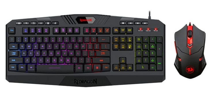 Redragon Gaming Combo Pack Wired Keyboard and Mouse