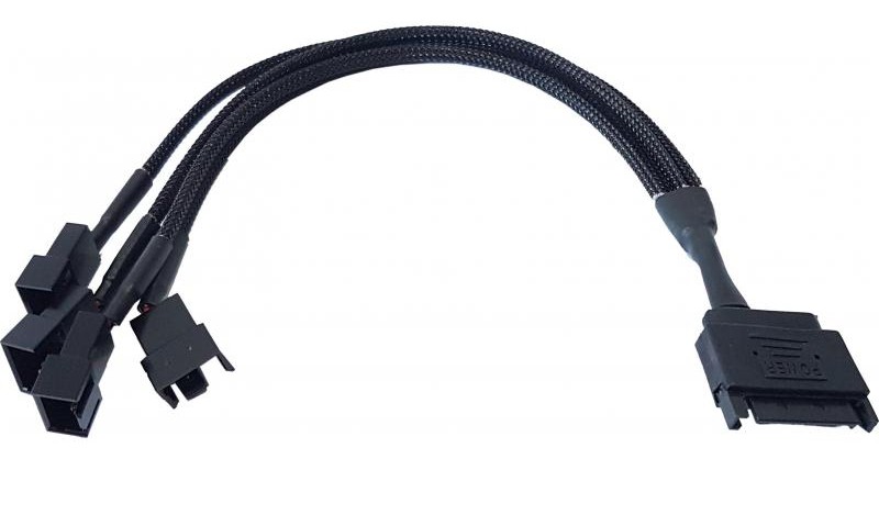 SATA Male Connector to 4 Pin Power for Fan