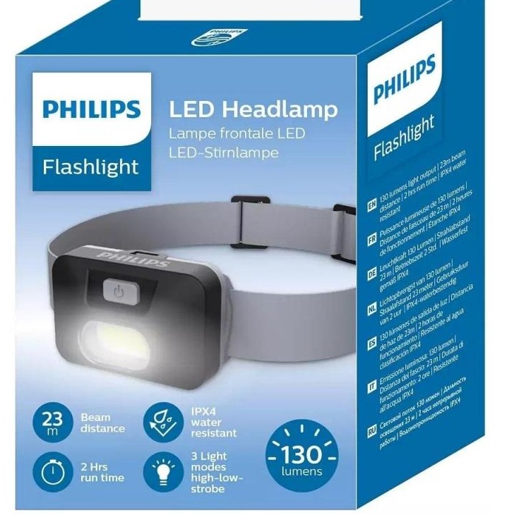 Philips LED Headlamp IPX4 130 Lumens