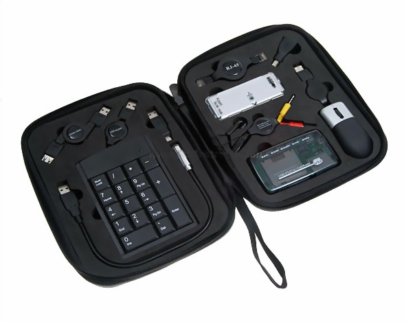 Notebook Travel Kit NumPad/USB Mouse/Earphone/USB Hub 10 in 1