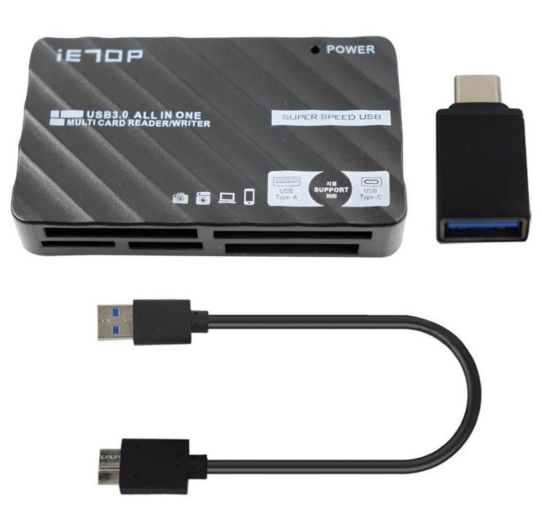 Ietop USB3.0 and Type-C All in One Card Reader