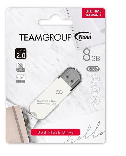 Team C182 Flash Drive 8GB USB 2.0
