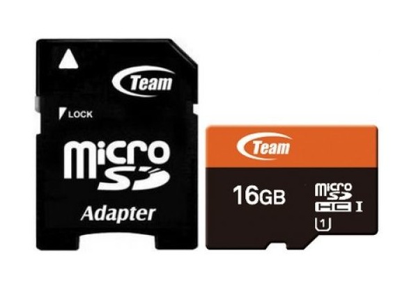 Team MicroSDHC 16GB UHS-I Class 10 Memory Card