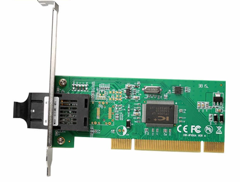 Diewu PCI 100MBps Fiber Lan Card ICplus IP100A Chipset