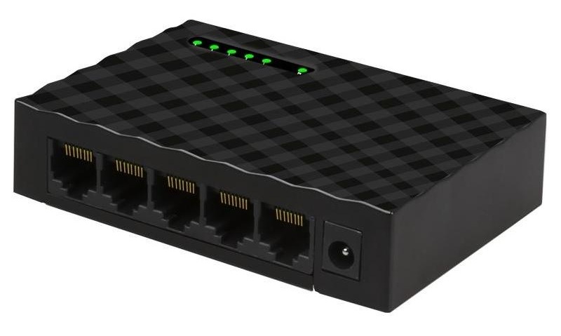 Diewu 5-Port Gigabit 10/100/1000Mbps Desktop Switch Full duplex