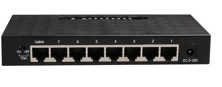 Network Switch 8-Port Gigabit 10/100M/1000M Auto MDI-MDIX RJ45