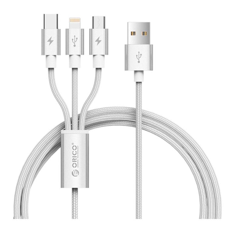 Orico 3in1 USB 2.0 To USB-C/Micro/Lightning Cable 1.2 Meter
