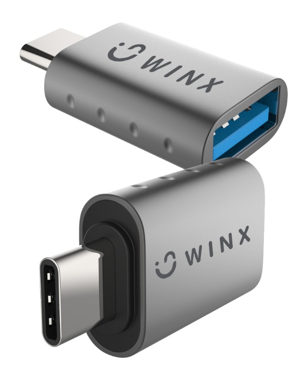WinX Link Simple Type-C to USB Adapter Dual Pack
