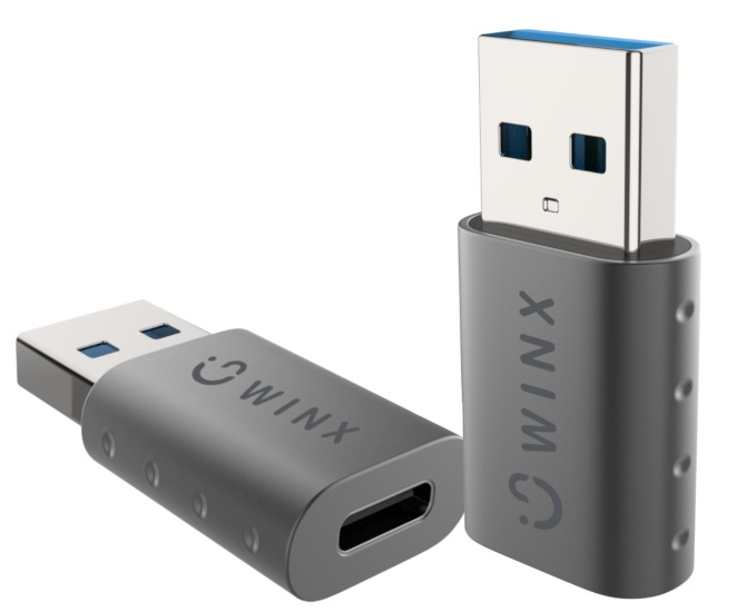 WinX Link Simple USB to Type-C Adapter Dual Pack